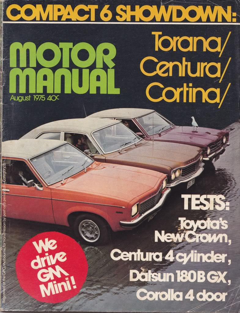 Torana Compact 6 Showdown Magazine - Torana Trivia and Memorabilia ...